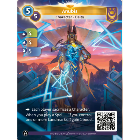 Anubis (4-4-5) ALT FOIL Unique Yzmir Altered TCG