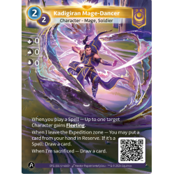 Mage-Danseur du Kadigir (0-0-0) Carte Unique Yzmir Altered TCG