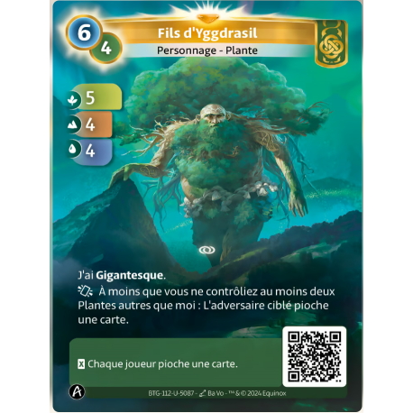 Fils d'Yggdrasil (5-4-4) Carte Unique Muna Altered TCG