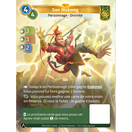 Sun Wukong (3-3-2) Carte Unique Muna - Altered TCG