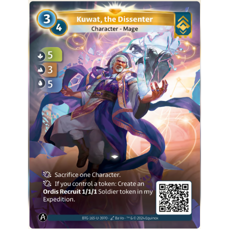 Kuwat, The Dissenter (5-3-5) Unique Ordis - Altered TCG - Edition KS