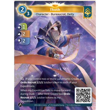 Thoth (1-2-2) Unique Ordis Altered TCG