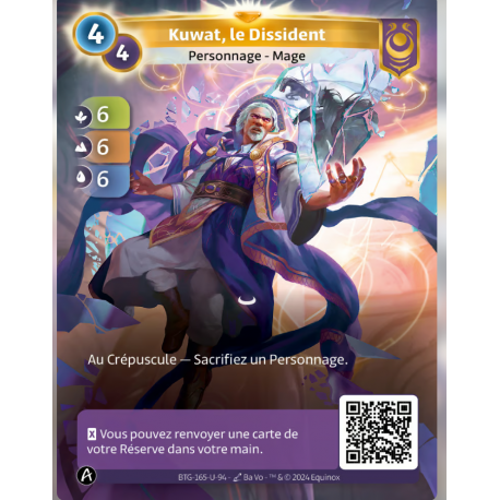 Kuwat, Le Dissident (6-6-6) Carte Unique Yzmir - Altered TCG - Edition KS