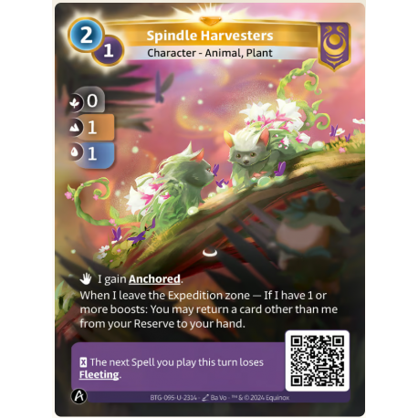 Spindle Harvesters (0-1-1) Carte Unique Yzmir - Altered TCG - Edition KS