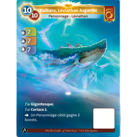 Kaibara, Léviathan Asgarthi (7-7-7) Carte Unique Bravos - Altered TCG