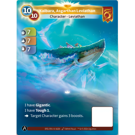 Kaibara, Asgarthan Leviathan (7-7-7) Unique Bravos - Altered TCG