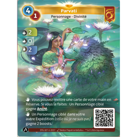 Parvati (2-0-2) Carte Unique Bravos - Altered 