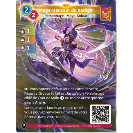 Mage-Danseur du Kadigir (1-1-1) Carte Unique Lyra - Altered TCG