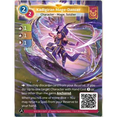 Kadigiran Mage-Dancer (1-1-1) Carte Unique Lyra - Altered TCG