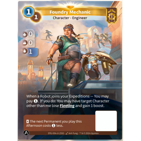 Foundry Mechanic (0-0-1) Unique Axiom