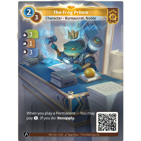 The Frog Prince (3-1-3) Unique Axiom - Altered TCG