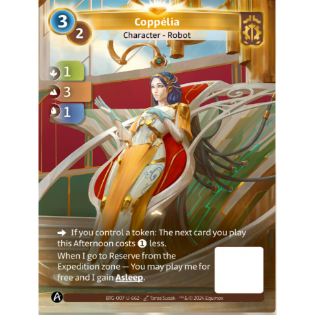 Coppélia (1-3-1) Unique Axiom Card - Altered TCG