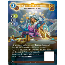 Croupière de l' Ouroboros (3-0-3) Carte Unique Axiom - Altered TCG - Edition KS