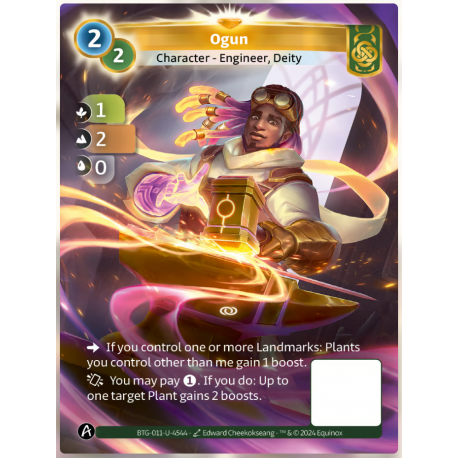 Ogun (1-2-0) Unique Card Muna - Altered TCG - Edition KS