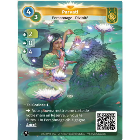 Parvati (2-0-4) Carte Unique Muna - Altered TCG - Edition KS