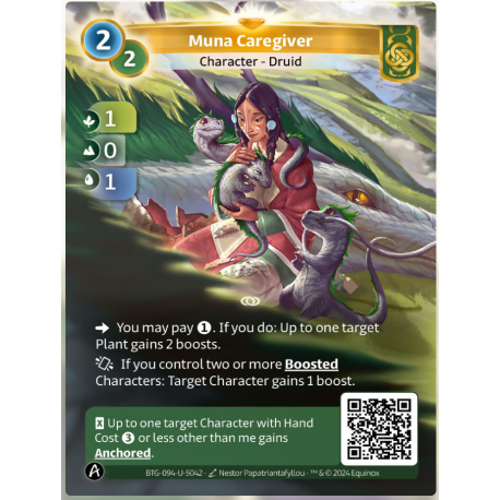 Muna Caregiver (1-0-1) Unique Muna - Altered TCG - Edition KS