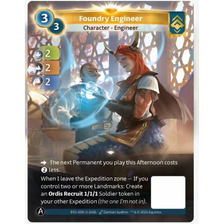 Foundry Engineer 3/3 Unique Ordis - Altered TCG