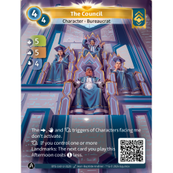 Le Conseil (5-5-4) Carte Unique Ordis - Altered TCG - Edition KS