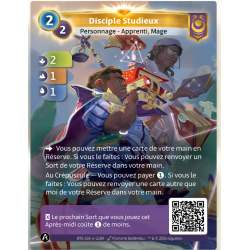 Disciple Studieux (2-1-1) Carte Unique Yzmir - Altered TCG