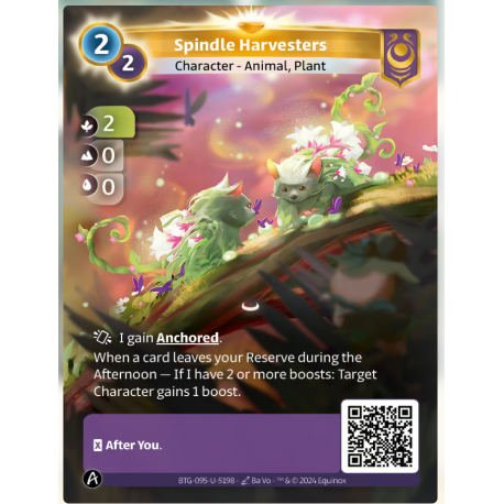 Spindle Harvesters (2-0-0) Unique Yzmir - Altered TCG 