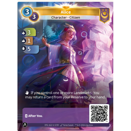 Alice (3-1-5) Unique Yzmir - Altered TCG