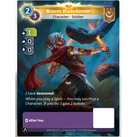 Bravos Bladedancer (1-0-0) carte Unique Yzmir - Altered TCG