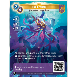 Le Kraken (0-0-7) Carte Unique Yzmir - Altered TCG - Edition KS