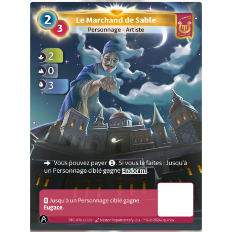 Le Marchand de Sable (2-0-3) Carte Unique Lyra - Altered TCG