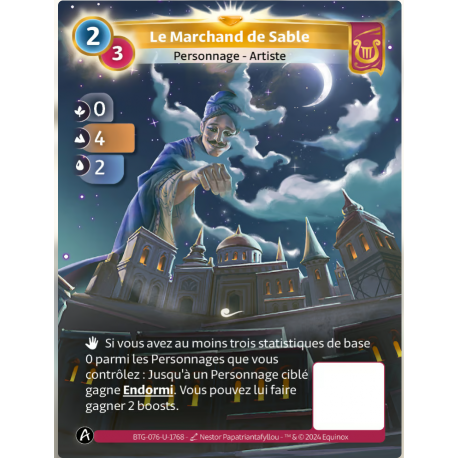 Le Marchand de Sable (0-4-2) Carte Unique Lyra - Altered TCG 