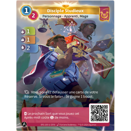 Disciple Studieux (1-1-2) Carte Unique Lyra - Altered TCG - Edition KS