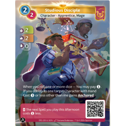 Disciple Studieux (2-2-0) Carte Unique Lyra - Altered TCG - Edition KS