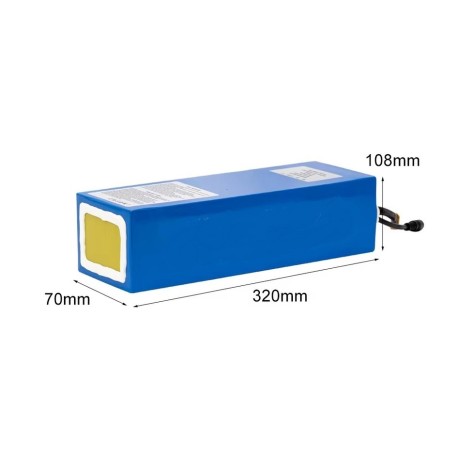 Batterie Li-ion 13S5P 48V 15ah pour vélo et trottinette électrique, 250x115x70mm