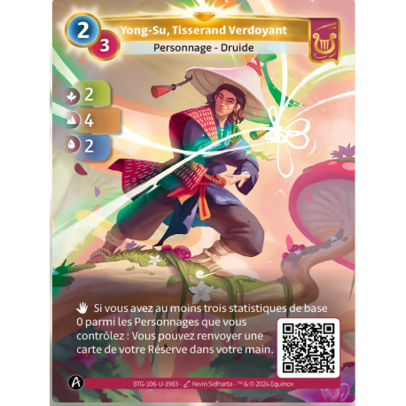 Yong-Su, Tisserand Verdoyant (2-4-2) Carte Unique Lyra