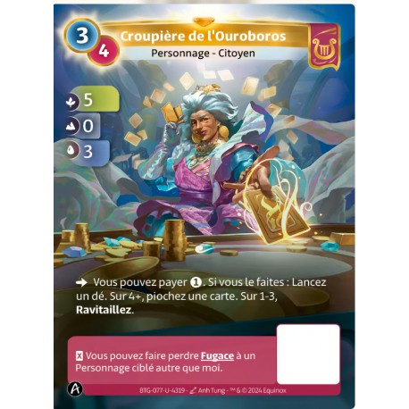 Croupière de l' Ouroboros (5-0-3) Carte Unique Lyra - Altered TCG 