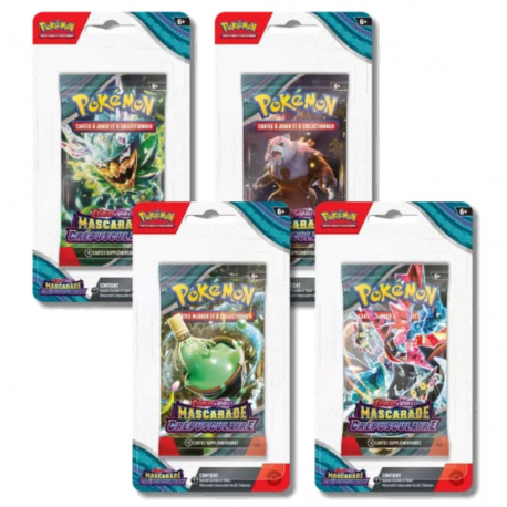 ARTSET Pokémon Mascarade Crépusculaire EV06 - x 4 Boosters Blister