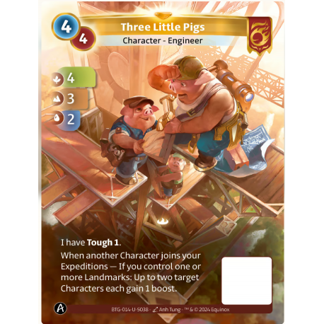 Three Little Pigs (4-3-2) Unique Bravos - Altered TCG