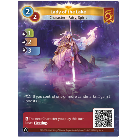 Lady Of The Lake (1-2-3) Unique Bravos - Altered TCG