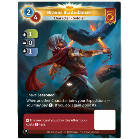 Bravos Bladedancer (1-0-1) Unique Bravos - Altered TCG - Edition KS