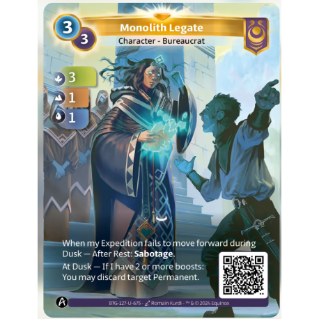 Monolithe Legate (3-1-1) Unique Yzmir - Altered TCG