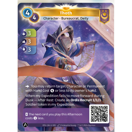 Thoth (3-3-3) Crte Unique Yzmir Altered TCG