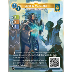 Légat du Monolithe (1-1-1) Carte Unique Ordis - Altered TCG 