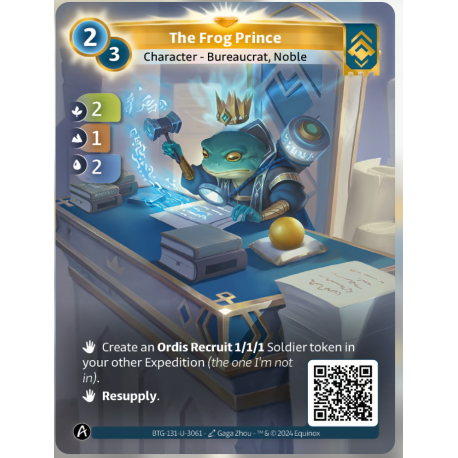 The Frog Prince (2-1-2) Unique Ordis - Altered TCG 