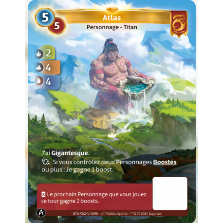 Atlas (2-4-4) Carte Unique Bravos - Altered TCG - Edition KS