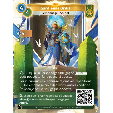 Gardienne Ordis (0-4-2) Carte Unique Muna - Altered TCG - Edition KS