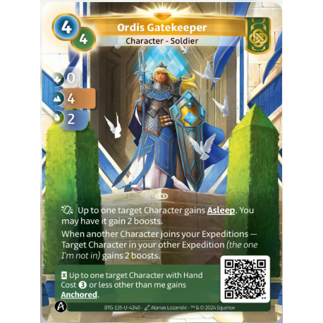 Ordis Gatekeeper (0-4-2) Carte Unique Muna - Altered TCG