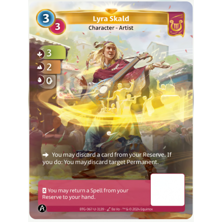 Lyra Skald (3-2-0) Unique Lyra - Altered TCG