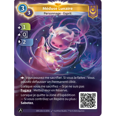 Méduse Lunaire (1-0-2) Carte Unique Yzmir - Altered TCG - Edition KS