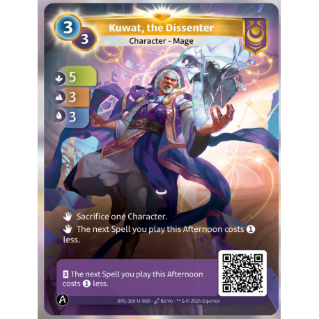 Kuwat, the Dissenter (5-3-3) Carte Unique Yzmir - Altered TCG - Edition KS