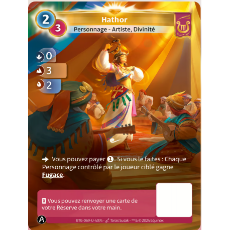 Hathor (0-3-2) Unique Lyra - Altered TCG - Edition KS