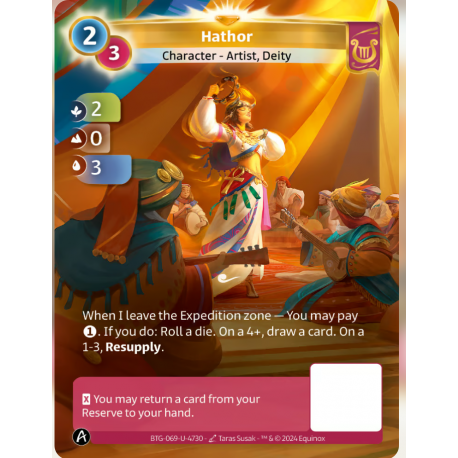 Hathor (2-0-3) Unique Card Lyra - Altered TCG